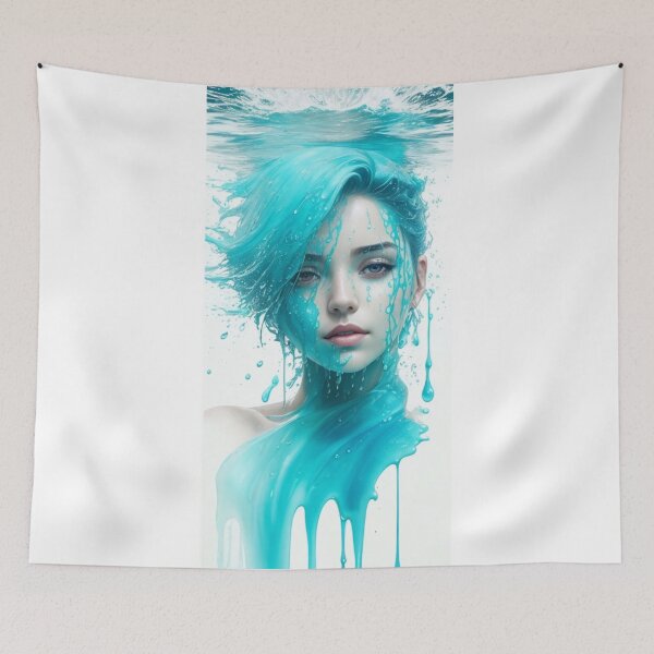 Item preview, Turquoise Water Girl 4 - Cool Art designed and sold by joejiing.