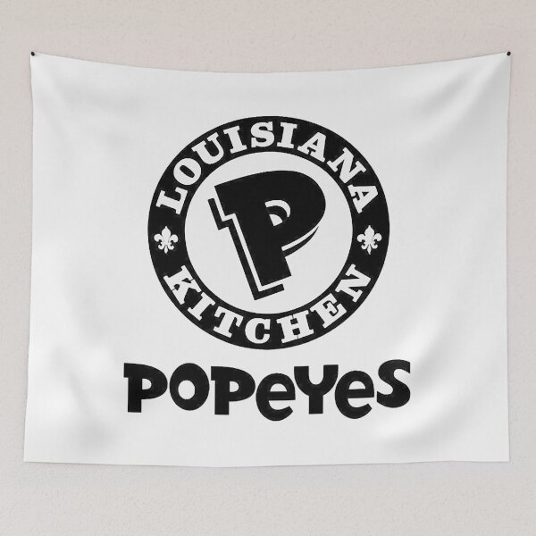 Item preview, best popeyes louisiana kitchen black n white logo177 designed and sold by readjetta1.