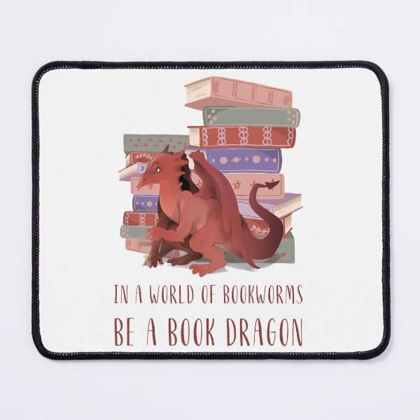 Item preview, In a world of bookworms be a book dragon designed and sold by addict2reading.