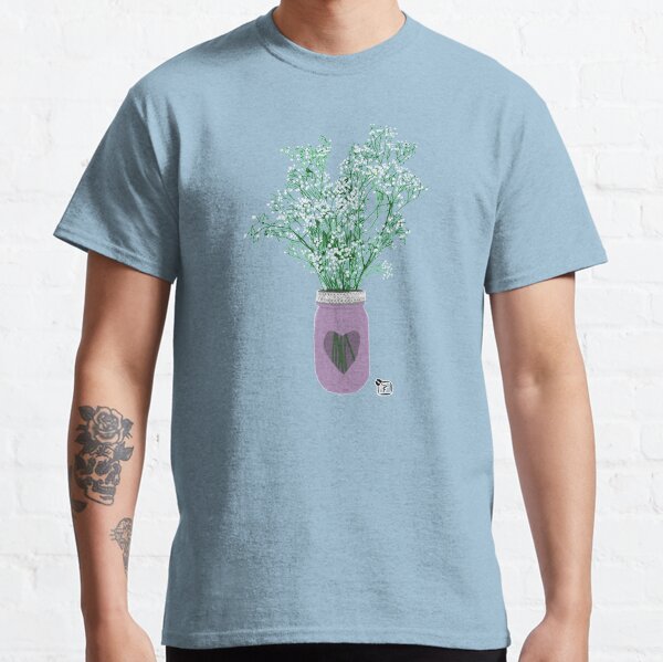 Babies Breath Mason Jar Classic T-Shirt