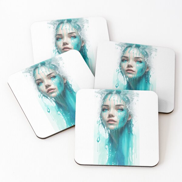 Item preview, Turquoise Water Girl 5 - Cool Art designed and sold by joejiing.