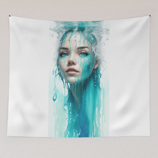 Item preview, Turquoise Water Girl 5 - Cool Art designed and sold by joejiing.
