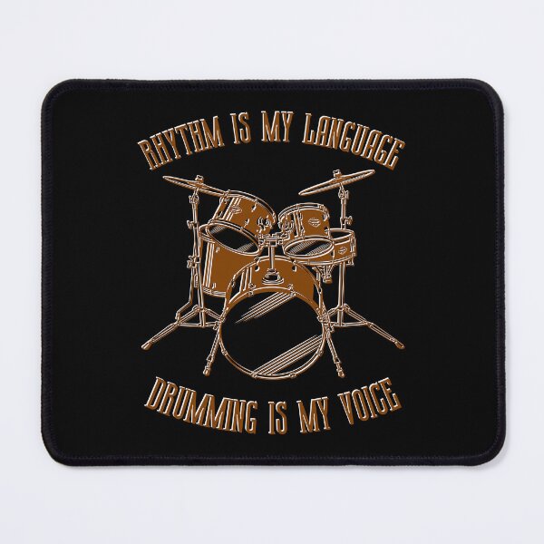 Item preview, Rhythm is my language drumming is my voice designed and sold by Marti t-shirts.