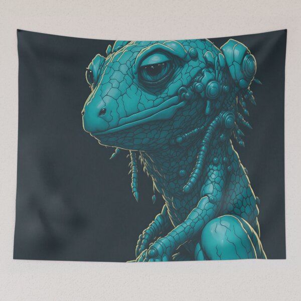 Item preview, Blue-green frog designed and sold by JiomLi.