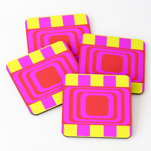 Item preview, Purple and Red Squares designed and sold by GEOMETRIC ART .