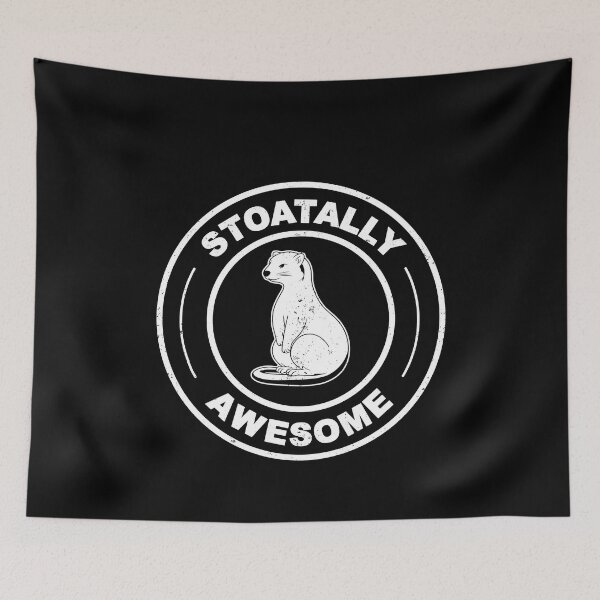 Item preview, Stoatally Awesome Stoat Wildlife Pet Punny Design designed and sold by elderberry.