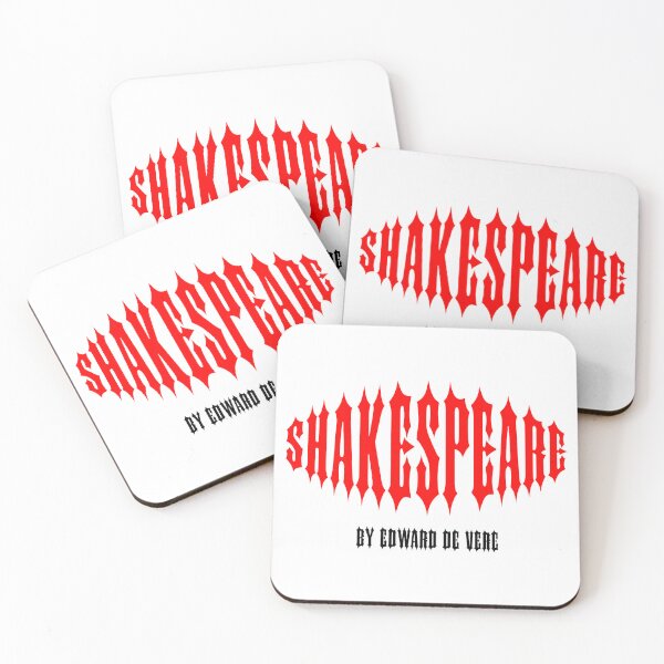 Item preview, SHAKESPEARE. BY EDWARD DE VERE. RED/BLACK. designed and sold by 5hertz.