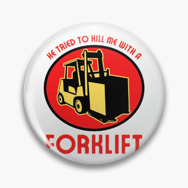 Item preview, He Tried To Kill Me With A Forklift - Face Mask, Tote bags, Pins, and MORE!   designed and sold by ressBoutique.