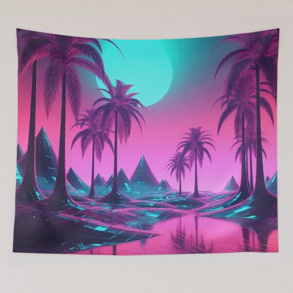 Item preview, Cosmic Dreamscape: A Surreal Synthwave Night designed and sold by Mullet Monkey.