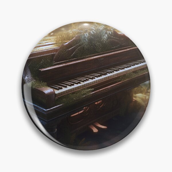 Item preview, "Forest Piano Escape Digital Art, Music Transcending Worlds, Hyper-Realistic Flora, UHD Wall Art, 20""x16"" Print " designed and sold by stateofhuman.