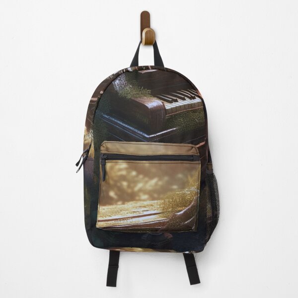Item preview, "Forest Piano Escape Digital Art, Music Transcending Worlds, Hyper-Realistic Flora, UHD Wall Art, 20""x16"" Print " designed and sold by stateofhuman.