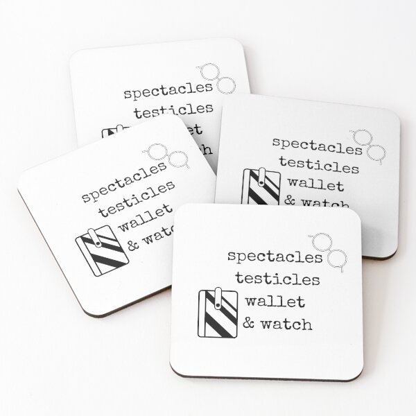 Item preview, Daily Reminders: Spectacles Testicles Wallet & Watch designed and sold by WinnieMae44.
