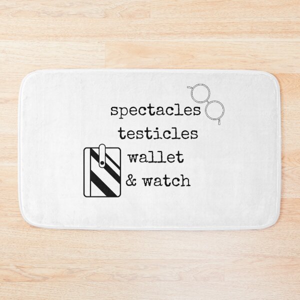 Item preview, Daily Reminders: Spectacles Testicles Wallet & Watch designed and sold by WinnieMae44.