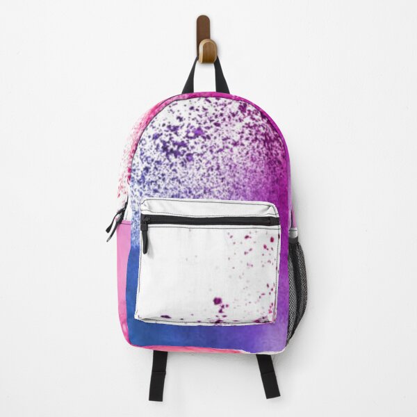 Aperçu de l'œuvre Explosion abstraite de poudre multicolore sur fond blanc. Figer le mouvement des éclaboussures de particules de poussière de couleur. créée et vendue par MTShoppingLine.