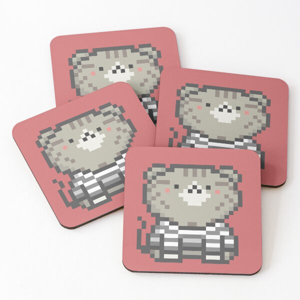 Item preview, Pixel Quiet Scottish Fold Olive Tabby Cat 91 designed and sold by sosorimaru.