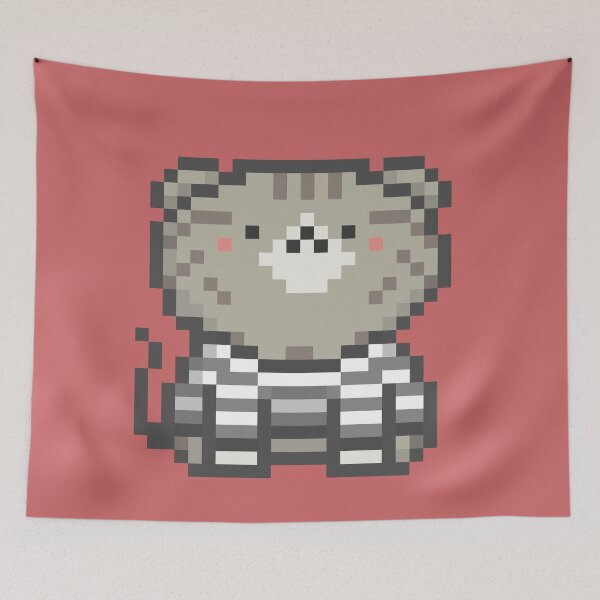 Item preview, Pixel Quiet Scottish Fold Olive Tabby Cat 91 designed and sold by sosorimaru.