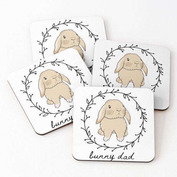 Item preview, Bunny Dad Holland Lop Yellow Bunny Cute Pet designed and sold by ChillCozyCorner.