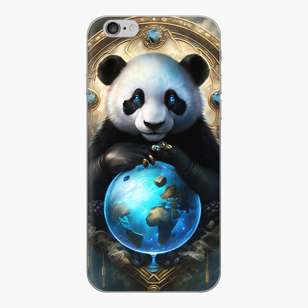 Panda with crystal ball Art Board Print by Laure-Art11