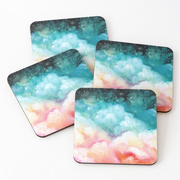 Item preview, Watercolor Illustration with Clouds and Starry Sky designed and sold by MTShoppingLine.