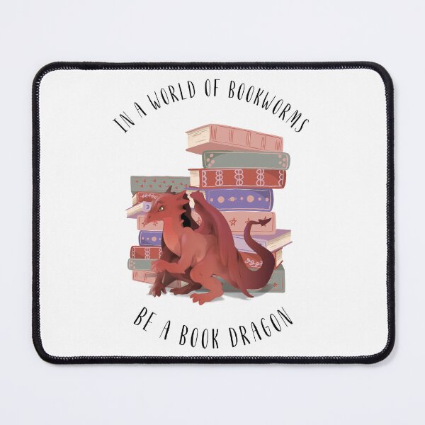 Item preview, In a world of bookworms be a book dragon designed and sold by addict2reading.