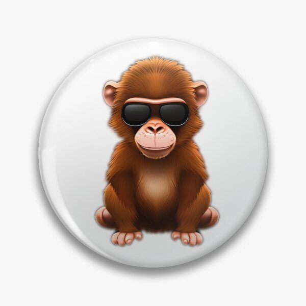 Item preview, Monkey in cartoon style designed and sold by IrinaGuArt.