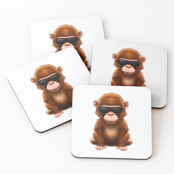 Item preview, Monkey in cartoon style designed and sold by IrinaGuArt.