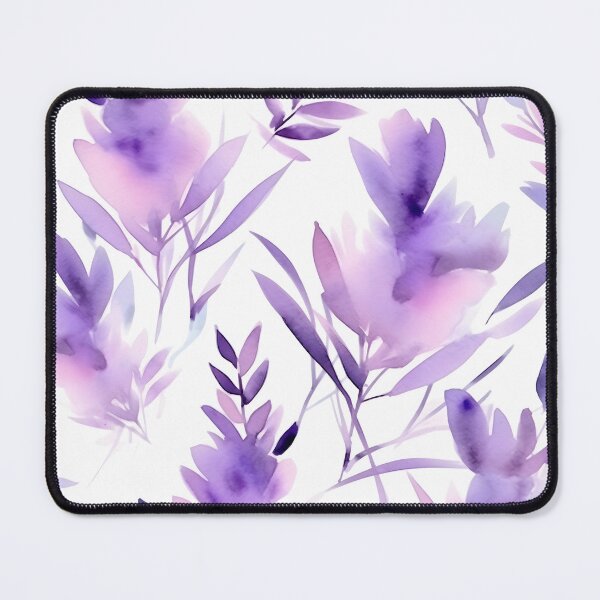 Item preview, Blissful Light Purple Lavender Flowers Watercolor Floral Patterns designed and sold by Wonder Of Light.