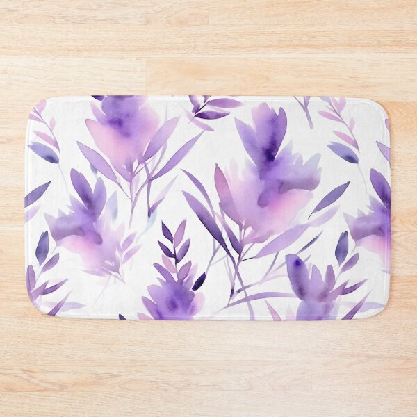 Item preview, Blissful Light Purple Lavender Flowers Watercolor Floral Patterns designed and sold by Wonder Of Light.