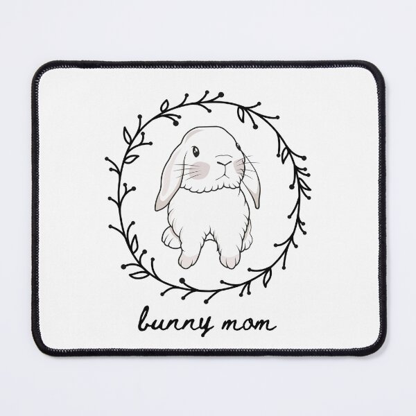 Item preview, White Bunny Mom Holland Lop Yellow Bunny Cute Pet designed and sold by ChillCozyCorner.