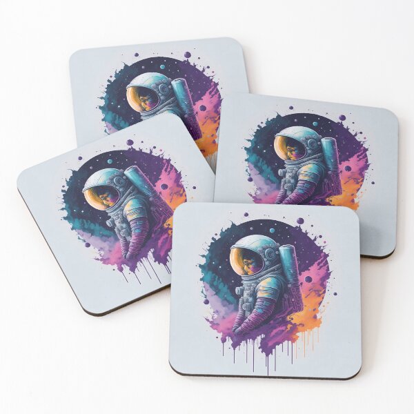 Item preview, illustrated Astronaut splash art design designed and sold by Skyluxdesign.