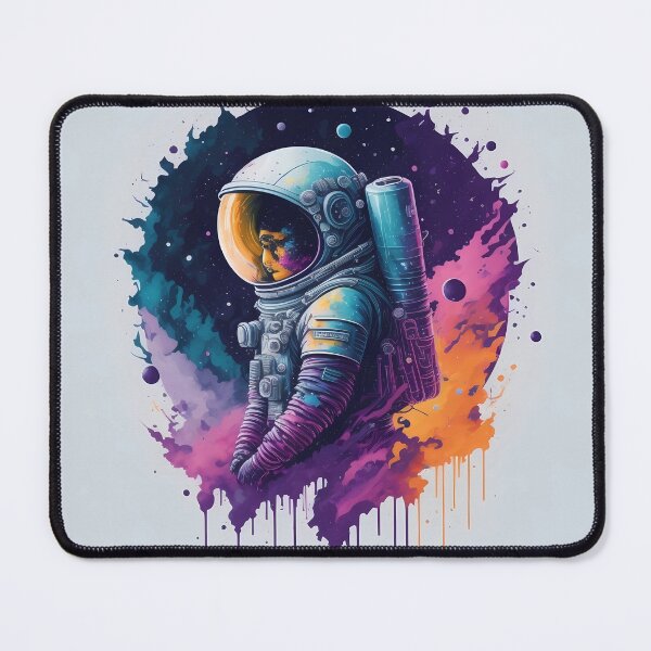 Item preview, illustrated Astronaut splash art design designed and sold by Skyluxdesign.