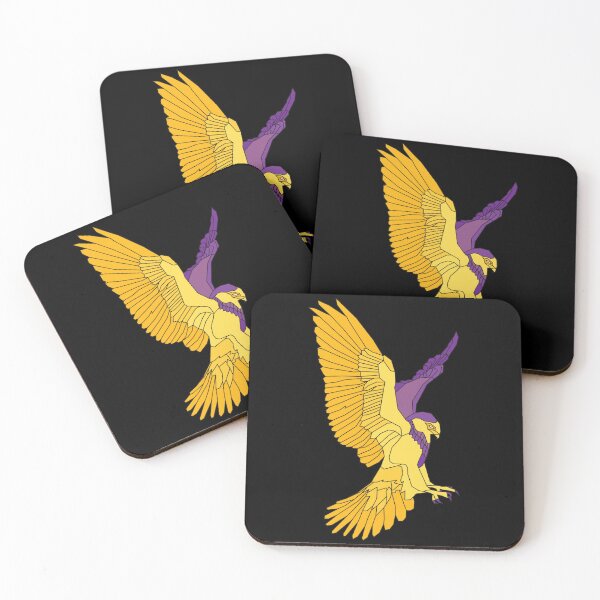 Item preview, Pride bird: Intersex flag falcon designed and sold by Kleze.