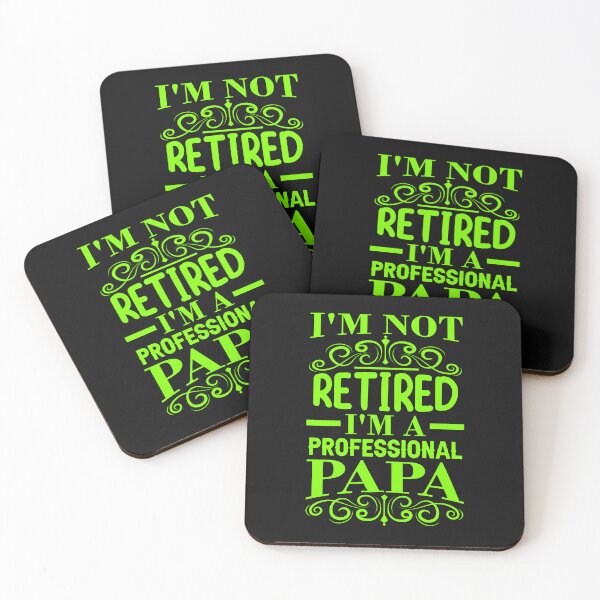 Item preview, Retired I am Professional Papa Fathers day gift Radium color t shirt designed and sold by Customize Shirts.