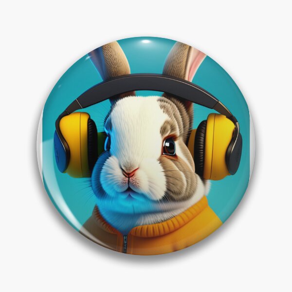 Item preview, Rabbit with headphones designed and sold by WeedSplifs.