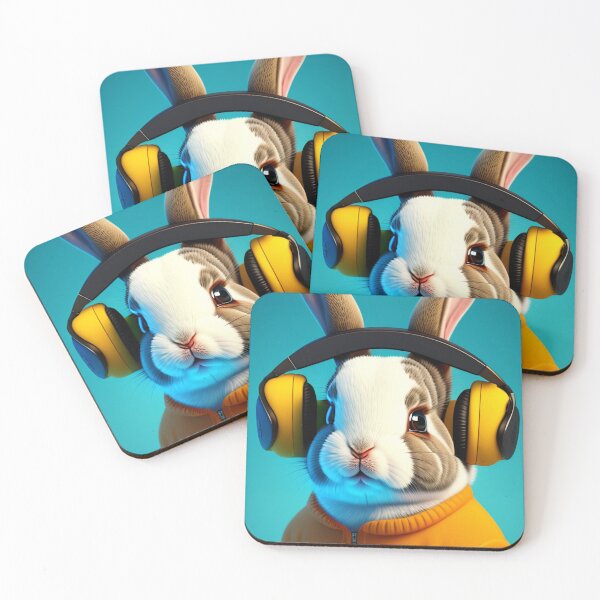 Item preview, Rabbit with headphones designed and sold by WeedSplifs.