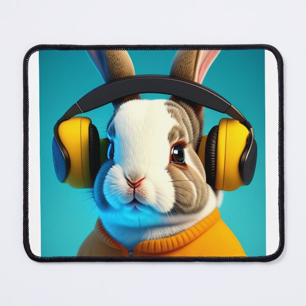 Item preview, Rabbit with headphones designed and sold by WeedSplifs.