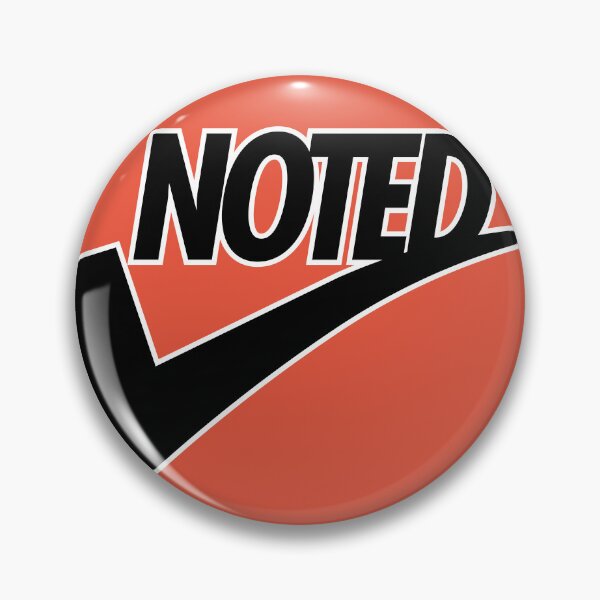 Item preview, Noted Sign Sticker for Work in Swoosh Style designed and sold by DHC-design.