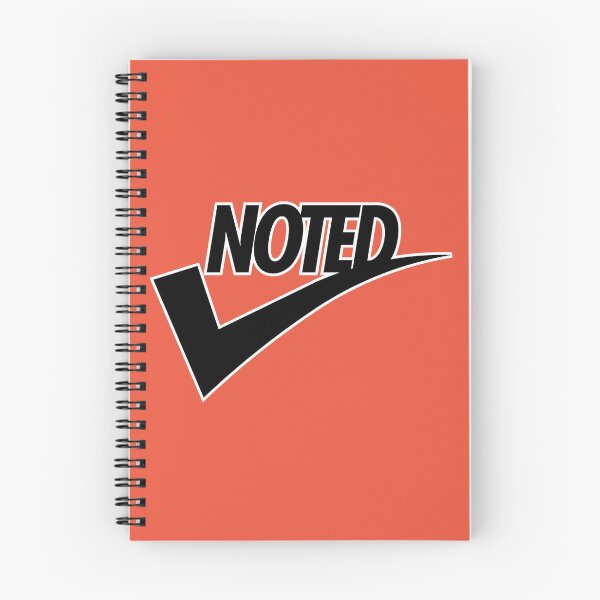 Item preview, Noted Sign Sticker for Work in Swoosh Style designed and sold by DHC-design.