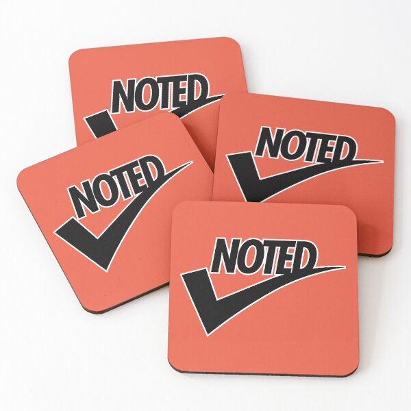 Item preview, Noted Sign Sticker for Work in Swoosh Style designed and sold by DHC-design.