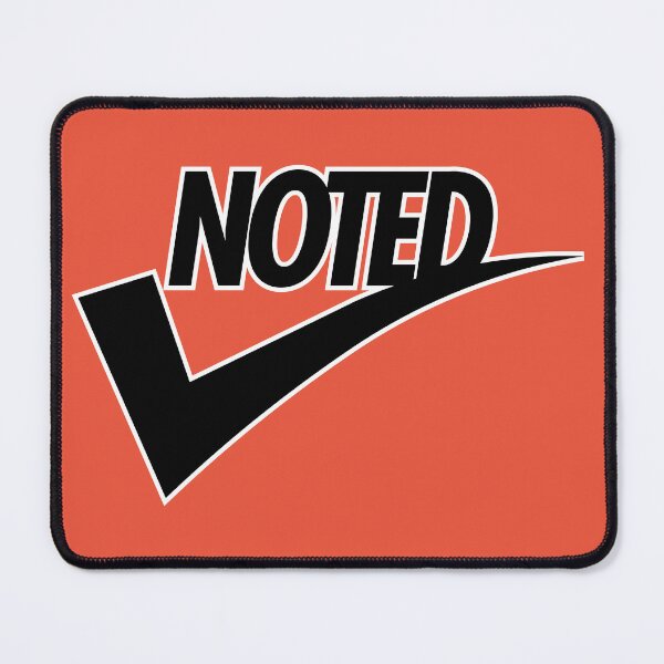 Item preview, Noted Sign Sticker for Work in Swoosh Style designed and sold by DHC-design.