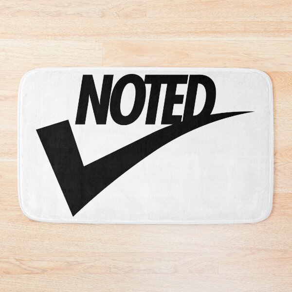 Item preview, Noted Sign Sticker for Work in Swoosh Style designed and sold by DHC-design.