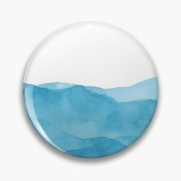 Item preview, Light Blue Watercolor Background With Waves designed and sold by MTShoppingLine.