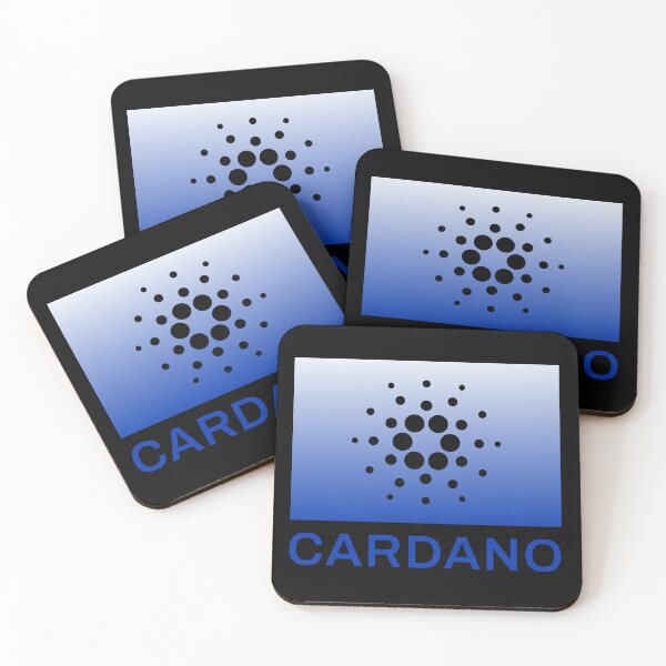 Item preview, Cardano ADA Crypto Altcoin - Unique Abstract Design White Blue Gradient designed and sold by CryptoMoods.