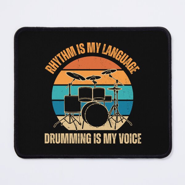 Item preview, Rhythm is my language drumming is my voice designed and sold by Marti t-shirts.