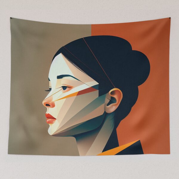 Item preview, Minimalist portrait of a woman  designed and sold by G-Pops46.