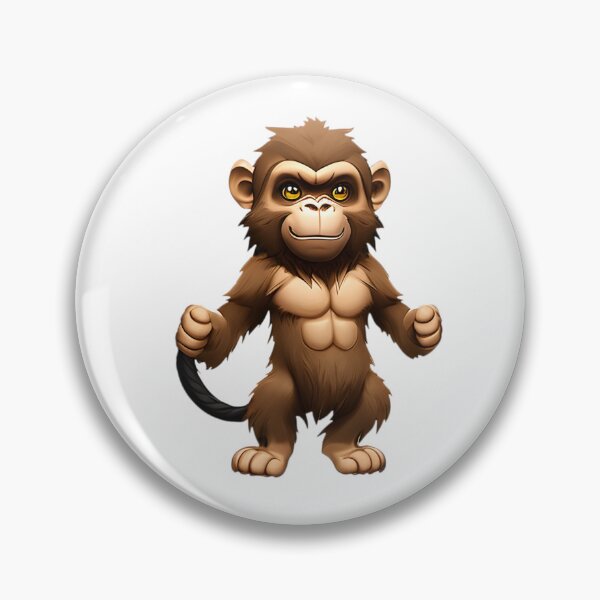 Item preview, Monkey in cartoon style designed and sold by IrinaGuArt.
