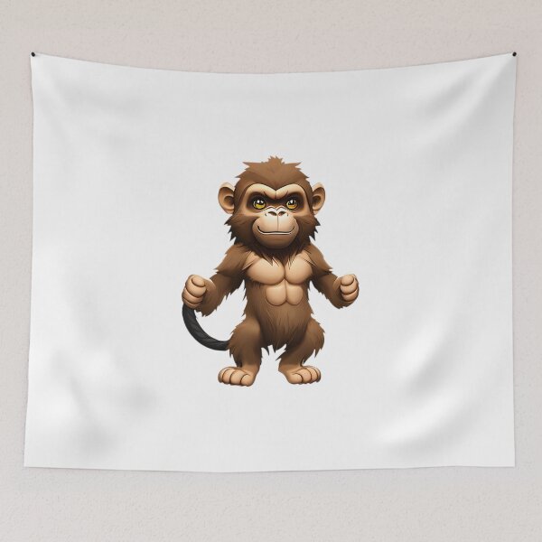 Item preview, Monkey in cartoon style designed and sold by IrinaGuArt.