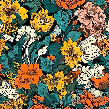 Artwork thumbnail, Beautiful Flower Pattern by Roni-KH