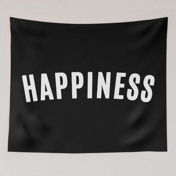 Item preview, Happiness | Simple arched one word text design designed and sold by Phrazify.