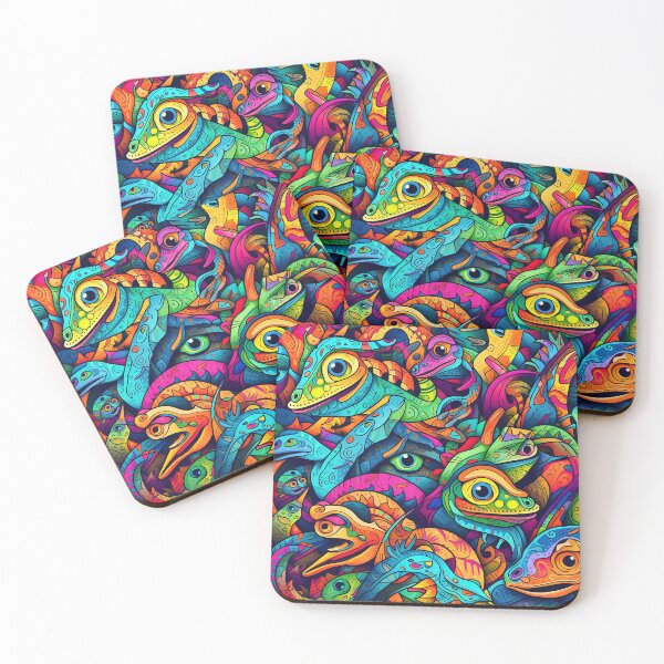 Item preview, Psychedelic Graffiti Gekons Doodles designed and sold by Desfix.